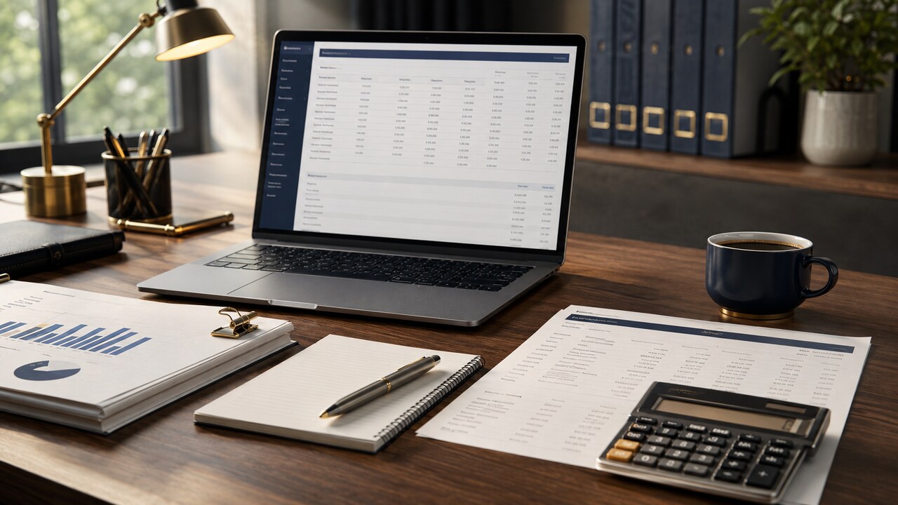 Business accounting and monthly financial reporting