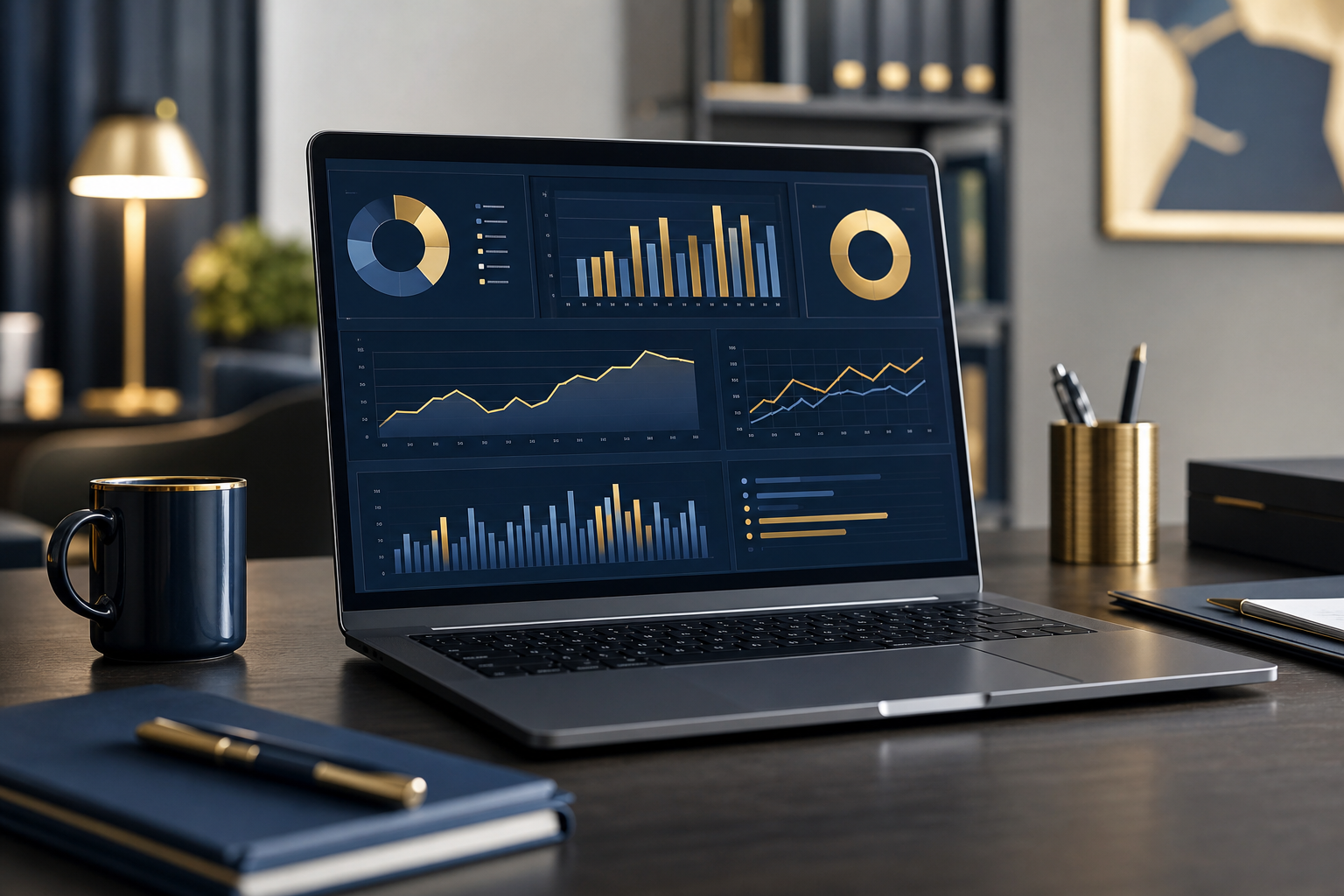 Fractional CFO financial dashboard and analytics